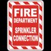 Fire Department Sprinkler Connection Sign